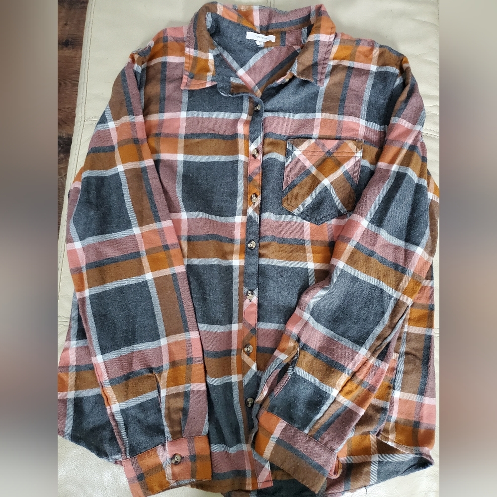 Maurices flannel size large